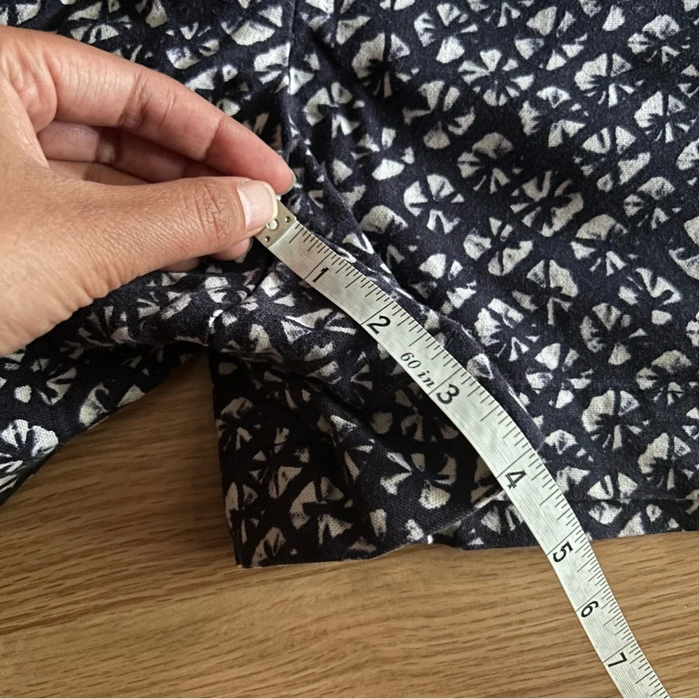 Kenar Blue Patterned Casual Dress Shorts Women’s 4